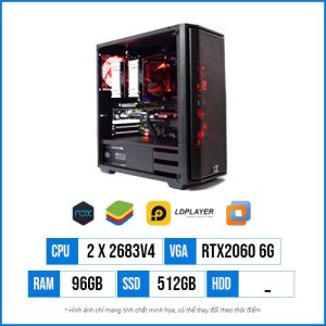 PC Giả Lập GL29 – Dual Xeon E5 2683V4 | 96G | SSD 512GB | RTX2060 6GB
