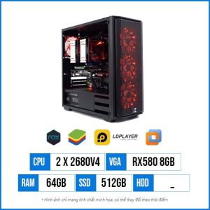 Cấu Hình Giả Lập GL32 – Dual Xeon E5 2680V4 | 64G | SSD 512GB | RX580 8GB