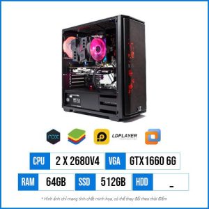 Cấu Hình Giả Lập GL06 – Dual Xeon E5 2680V4 | 64G | SSD 512GB | GTX1660 6GB