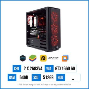 Cấu Hình Giả Lập GL07 – Dual Xeon E5 2683V4 | 64G | SSD 512GB | GTX1660 6GB