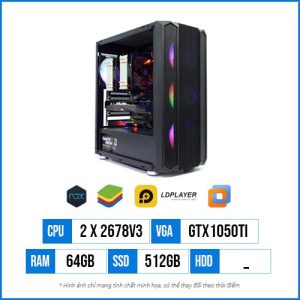 Cấu Hình Giả Lập GL20 – Dual Xeon E5 2678V3 | 64G | SSD 512GB | GTX1050Ti 4GB