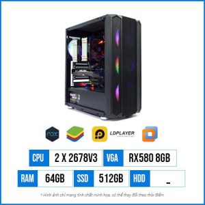 Cấu Hình Giả Lập GL21 – Dual Xeon E5 2678V3 | 64G | SSD 512GB | RX580 8GB