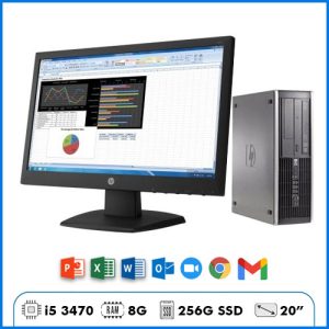 Máy Bộ HP Compaq Pro 6300 – i5 3470 | Ram 8G | SSD 256GB | 20″