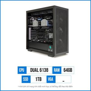 Máy chủ Sever – Dual Xeon Gold 6138 | 64GB | 1TB SSD