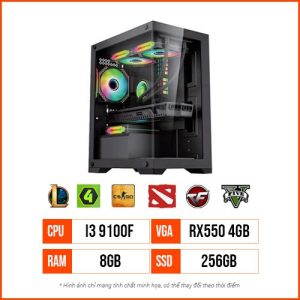 TTC03 Gaming – i3 9100F | Ram 8GB | SSD 256G | RX550 4G