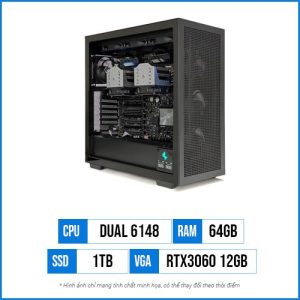 Workstation Render – Dual Xeon Gold 6148 | 64GB | 1TB SSD | RTX3060 12GB