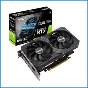 Card màn hình Asus Dual RTX 3060Ti 8G Mini V2 GDDR6
