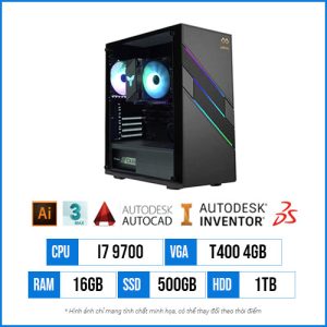 PC Dựng Cad T60 – Core i7 9700 | 16G | T400 4GB | 500G SSD | 1TB