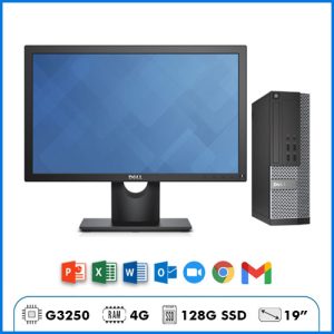 Máy Bộ Dell OptiPlex 3020SFF – Văn Phòng – G3250 | Ram 4G | SSD 128GB | 19″