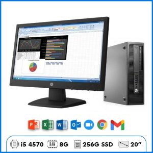 Máy Bộ HP Prodesk 600G1 – i5 4570 | Ram 8G | SSD 256GB | 20″
