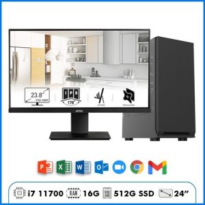 Máy Bộ Văn Phòng TTC5 – Core i7 11700 | Ram 16GB | SSD 512GB | 24″