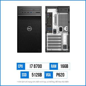 Máy trạm Dell Precision Tower T3630 – Core i7 8700 | 16G | 512GB SSD | P620 2GB