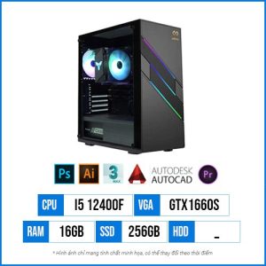 PC Designer T15 – Core i5 12400F | 16G | GTX1660S 6GB | 256G SSD