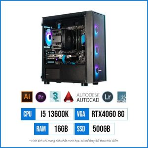 PC Designer T22 – Core i5 13600K | 16G | RTX4060 8GB | 500G SSD