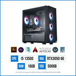 PC Designer T30 – Core i5 13500 | 16G | RTX3050 6GB | 500G SSD
