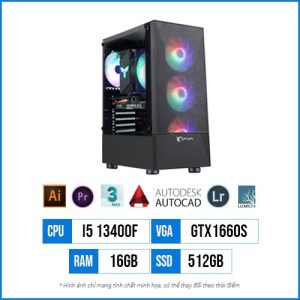 PC Designer T40 – Core i5 13400F | 16G | GTX1660S 6GB | 512G SSD