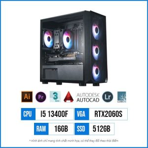 PC Designer T41 – Core i5 13400F | 16G | RTX2060S 8GB | 512G SSD