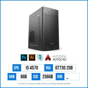 PC Đồ Họa Cơ Bản TD1 – Core i5 4570 | 8G | GT730 2G | 256G SSD