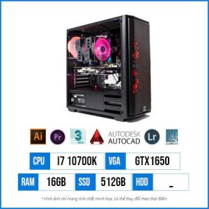 PC Workstation T64 – Core i7 10700K | 16G | GTX1650 4G | 512G SSD