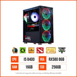 PC Gaming TX7 – i5 8400 | Ram 16G | SSD 256G | RX580 8GB