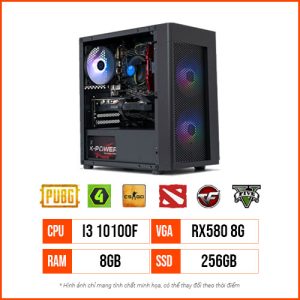 PC Gaming TX8 – i3 10100F | Ram 8G | SSD 256G | RX580 8GB