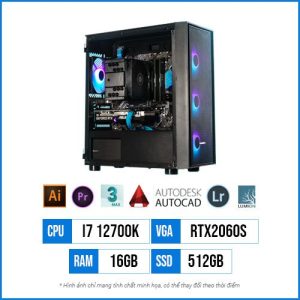PC Workstation T37 – Core i7 12700K | 16G | RTX2060S 8GB | 512G SSD
