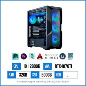 PC Workstation T45 – Core i9 12900K | 32G | RTX4070ti 12GB | 500G SSD