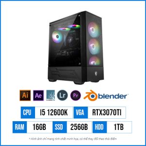 PC Workstation T48 – Core i5 12600K | 16G | RTX3070ti 8GB | 256G SSD | 1TB