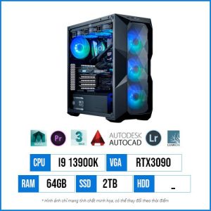 PC Workstation T90 – Core i9 13900K | 64G | RTX3090 24GB | 2TB SSD
