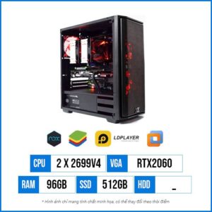 Cấu Hình Giả Lập GL83 - Dual Xeon E5 2699V4 | 96G | SSD 512GB | RTX2060 12GB