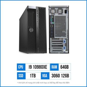 Dell Precision Tower T5820 - Core i9 10980XE | 64G | 1TB SSD | RTX3060 12GB