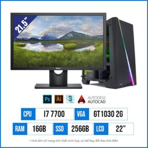 PC Designer TD20 – Core i7 7700 | 16GB | GT1030 2GB | 256GB SSD | 22"