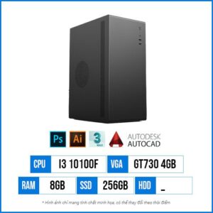 PC Designer TD39 - Core i3 10100F | Ram 8GB | SSD 256G | GT730 4GB