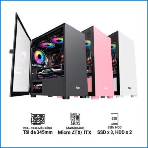Vỏ Case RUIX D2 Đen/Trắng/Hồng (12T)