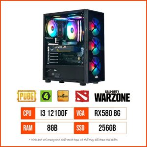 PC Gaming TX09 – i3 12100F | Ram 8GB | SSD 256G | RX580 8GB