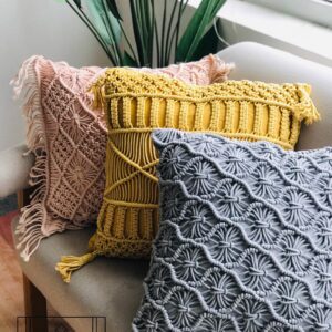 Vỏ gối Macrame