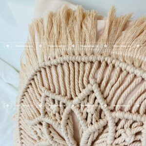 VỎ GỐI MACRAME MẶT TRỜI