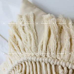 VỎ GỐI MACRAME MẶT TRỜI