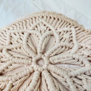 VỎ GỐI MACRAME MẶT TRỜI