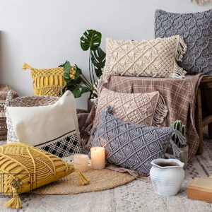 Vỏ gối Macrame