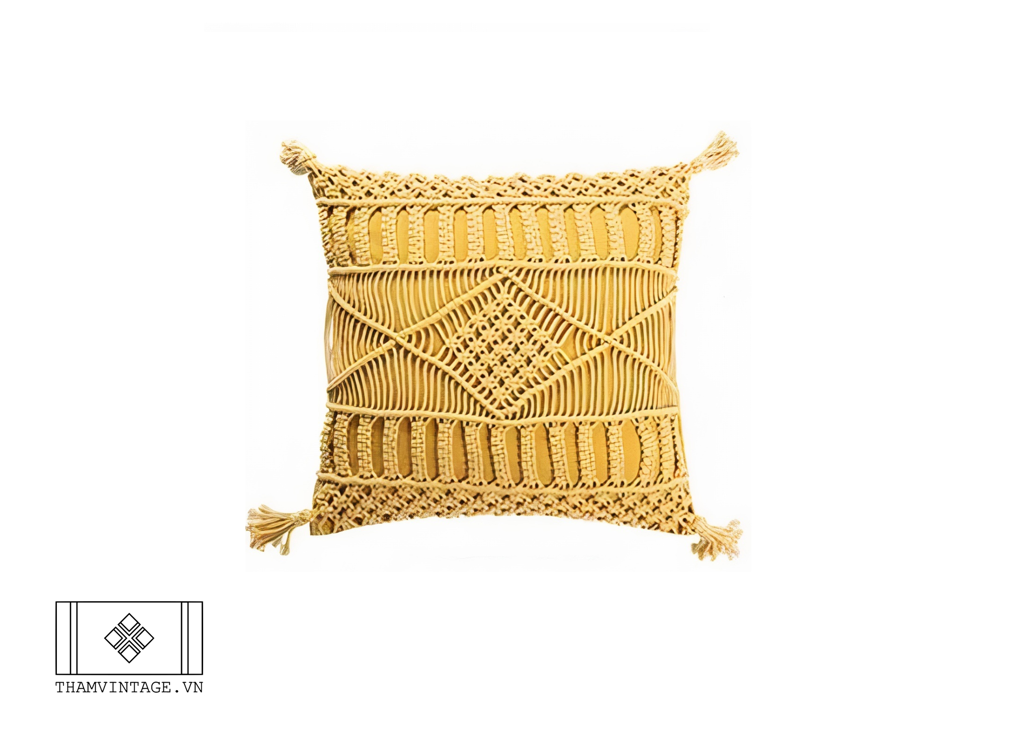 Vỏ gối Macrame
