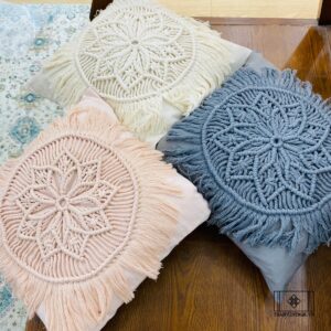 VỎ GỐI MACRAME MẶT TRỜI