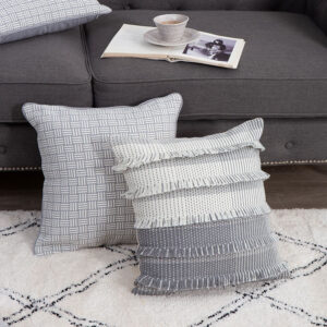 VỎ GỐI COTTON XÁM