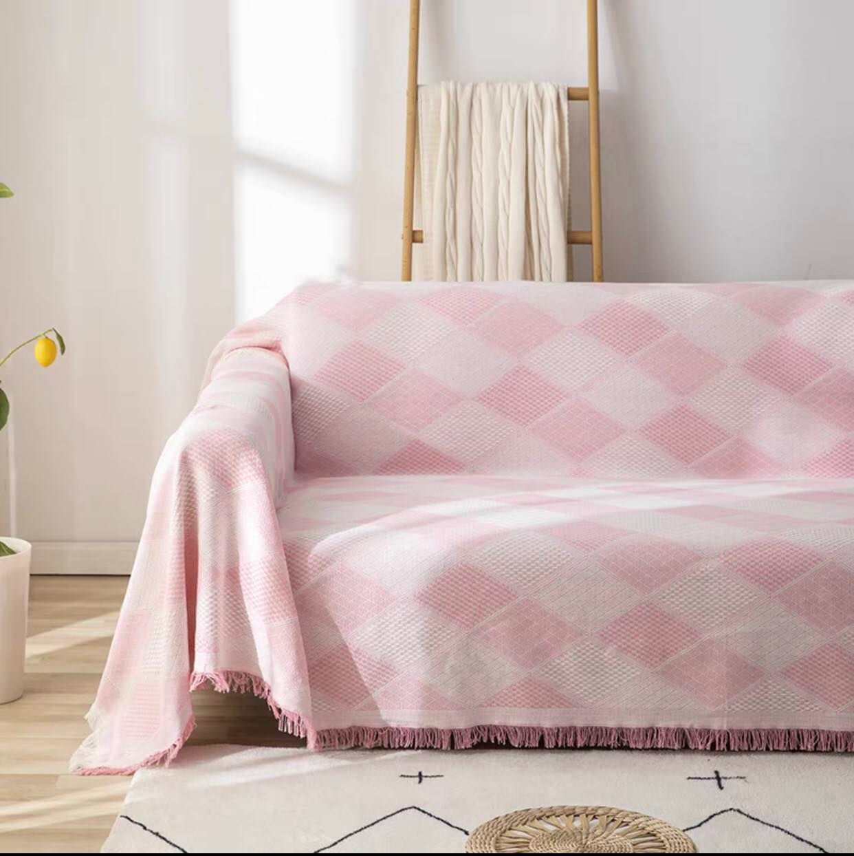 THẢM DỆT COTTON OVAN 3D