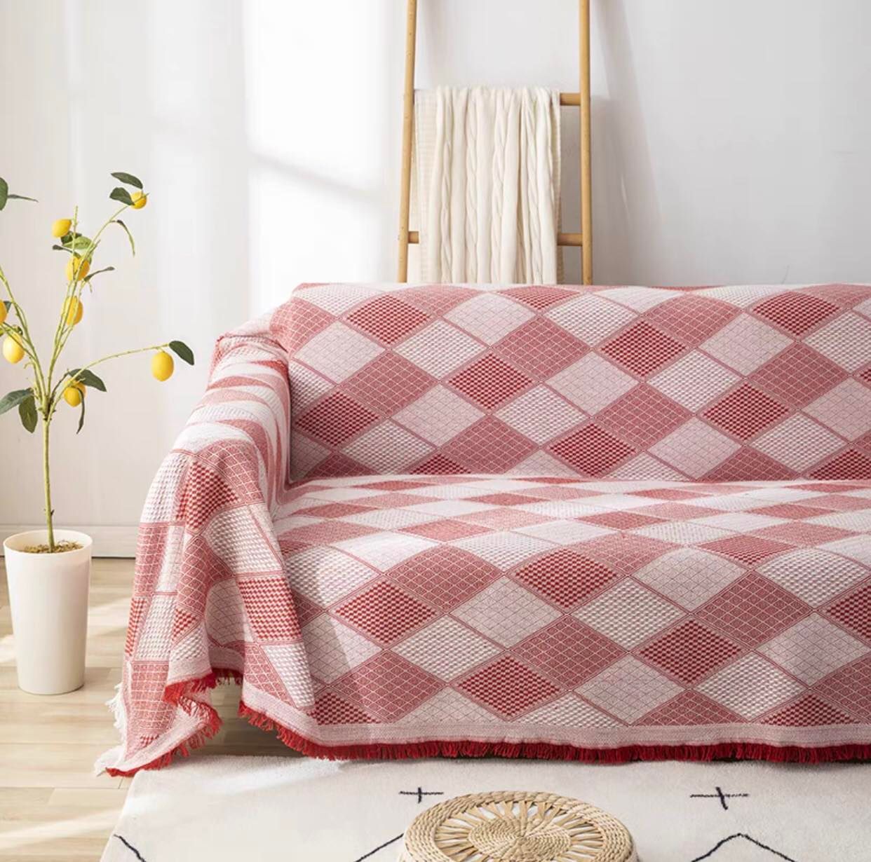 THẢM DỆT COTTON OVAN 3D