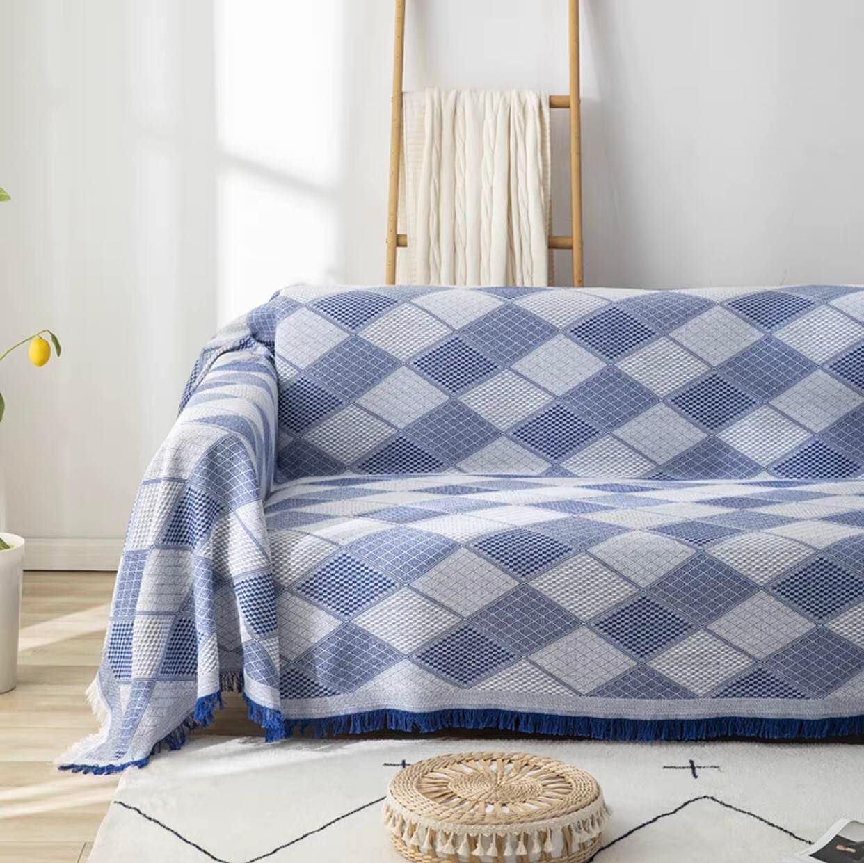 THẢM DỆT COTTON OVAN 3D