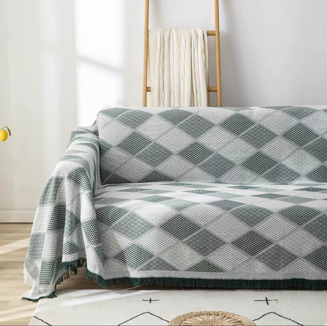 THẢM DỆT COTTON OVAN 3D
