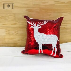 VỎ GỐI NOEL ĐỎ LẤP LÁNH