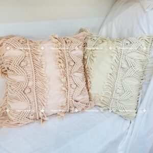 VỎ GỐI MACRAME TUA RUA