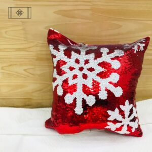 VỎ GỐI NOEL ĐỎ LẤP LÁNH